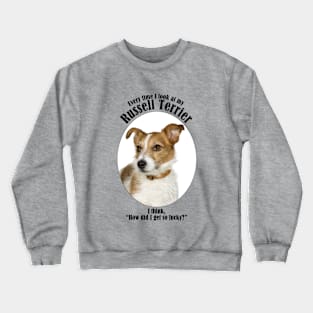 Lucky Russell Terrier Crewneck Sweatshirt